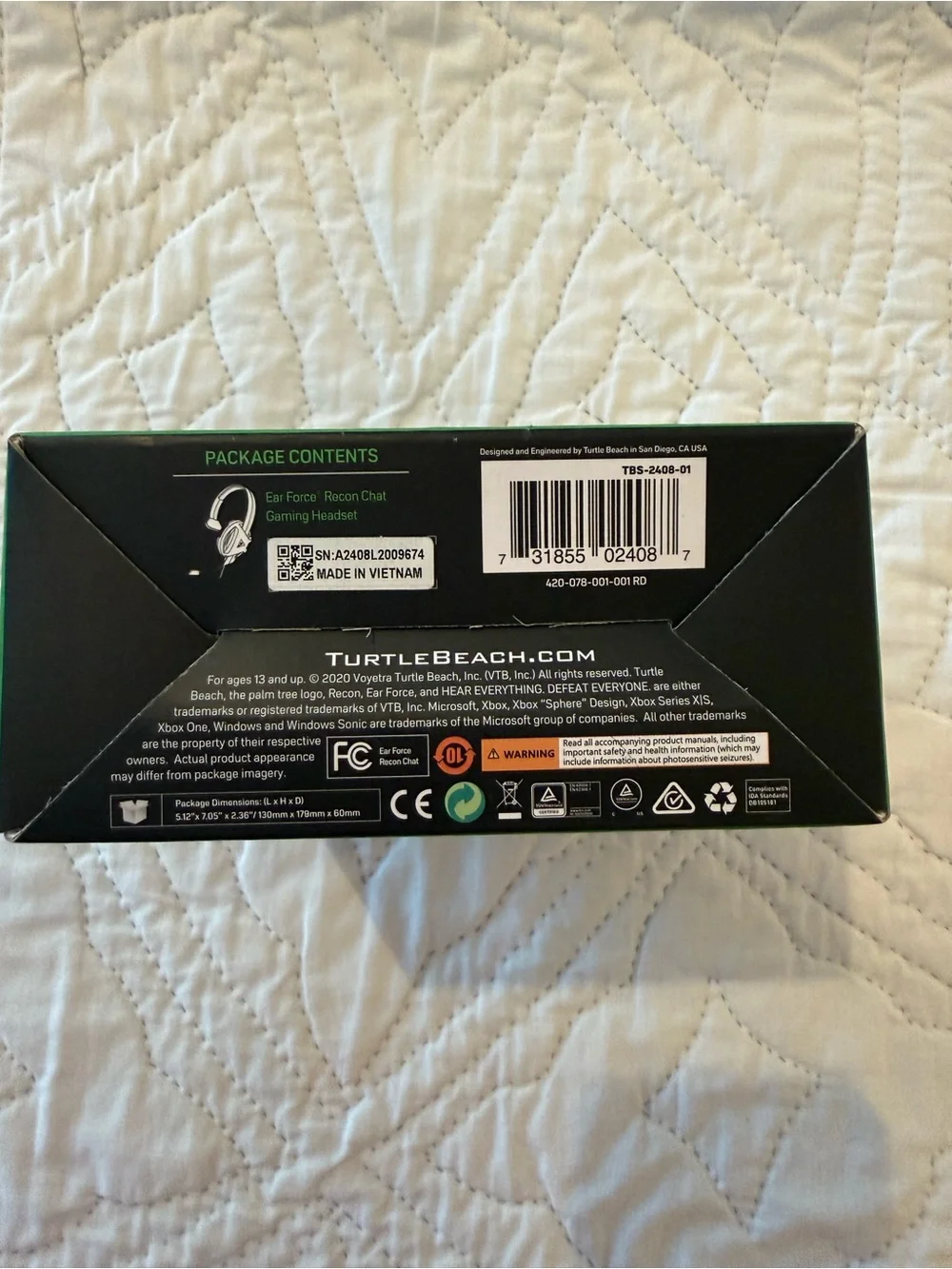 Turtle Beach Recon Chat Wired Gaming Headset - Black & Green for XBOX